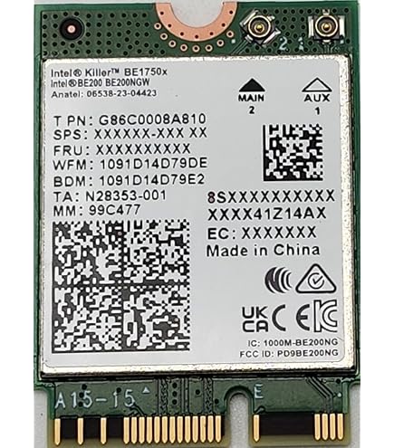Amazon.com: WiFi 7 QCNCM865 WI-FI 7 BT Combo Module Bluetooth 5.3